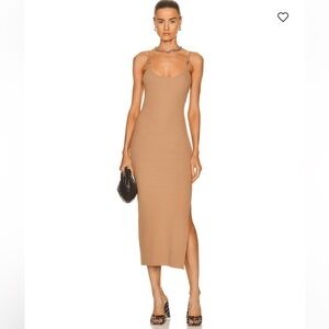 THE RANGE $275 Primary Rib Hardwear Midi Dress
